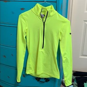 Yellow Nike zip up jacket